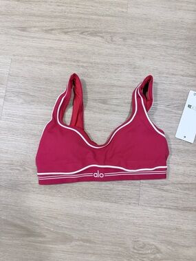 Alo yoga red sports bra